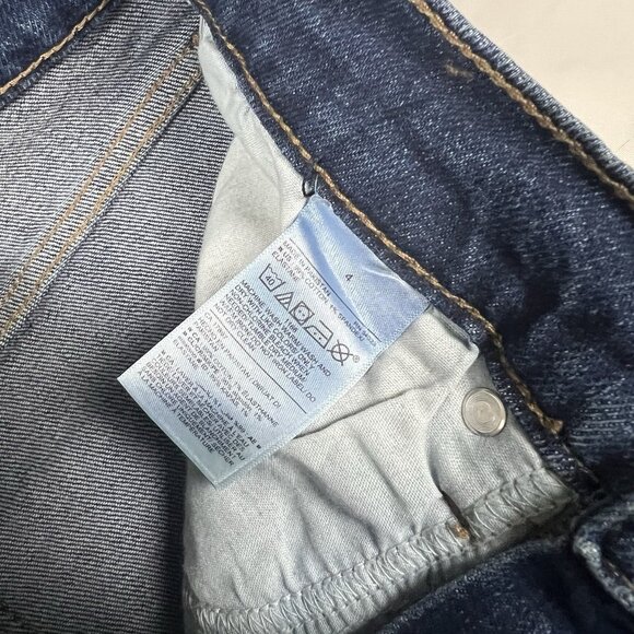 Old Navy Curvy Sky Hi Straight Jeans Size 4 Button Fly Extra High Rise Trish - Picture 8 of 11